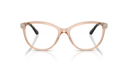 Burberry BE2280 Eyeglasses Frame in 3358 Transparent Peach, front view