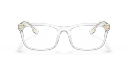 Burberry BE2334 Elm Eyeglasses Frame in 3024 Transparent, front view