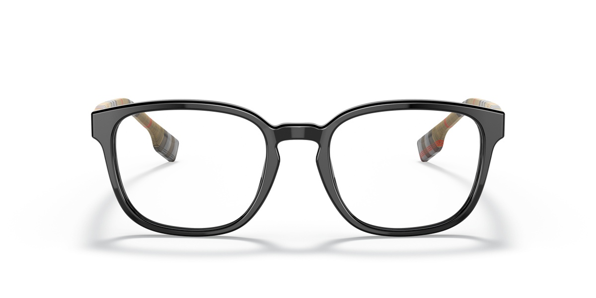 Burberry BE2344 Edison Eyeglasses Frame in 3952 Black, front view