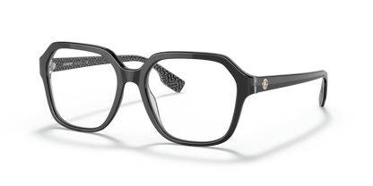 Burberry BE2358 Isabella Eyeglasses Frame in 3977 Black/Print Tb/Crystal