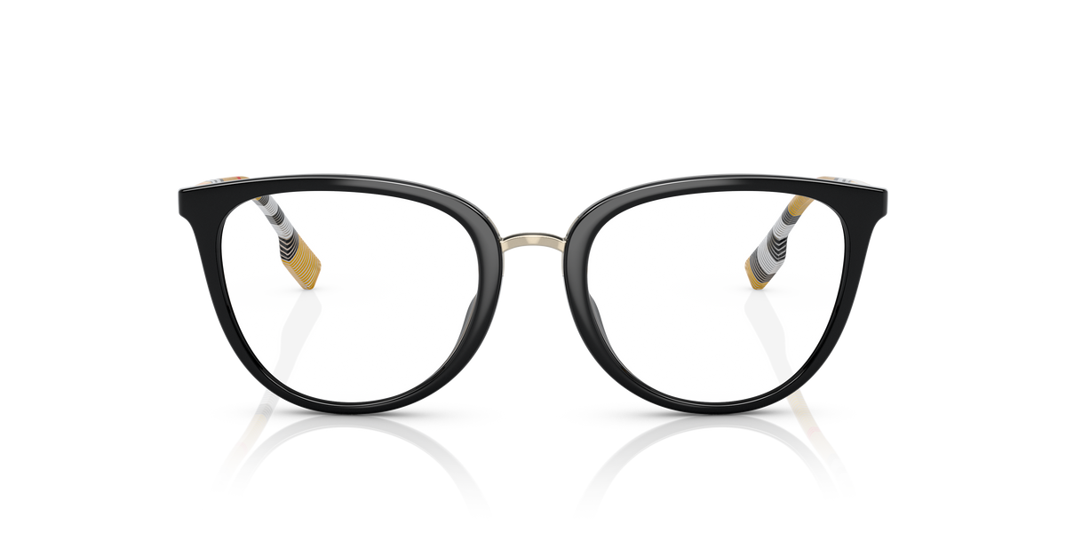 Burberry BE2366U Katie Eyeglasses Frame in 3853 Black, front view