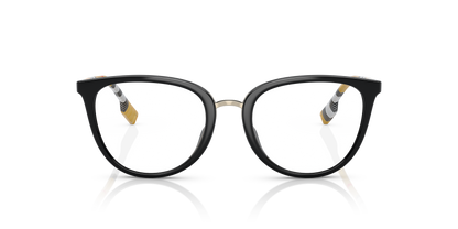 Burberry BE2366U Katie Eyeglasses Frame in 3853 Black, front view