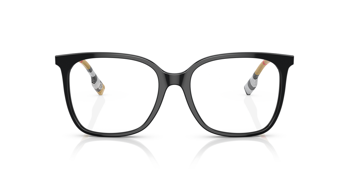 Burberry BE2367 Louise Eyeglasses Frame in 3853 Black, front view