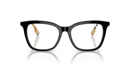 Burberry BE2390 Eyeglasses Frame in 3853 Black, front view