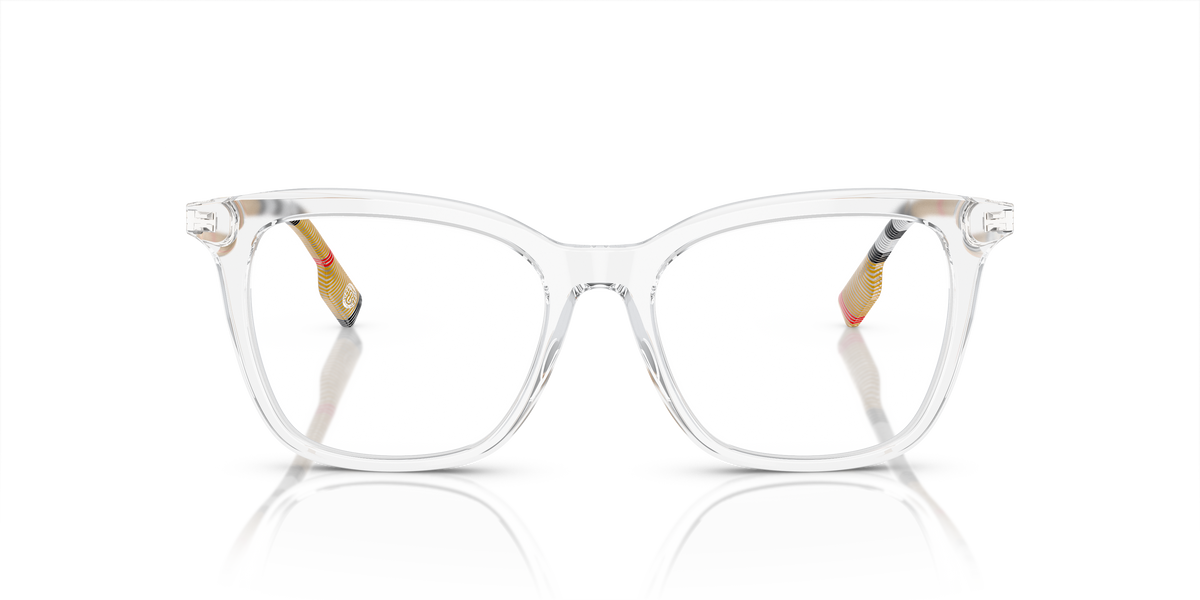 Burberry BE2390 Eyeglasses Frame in 3889 Transparent, front view