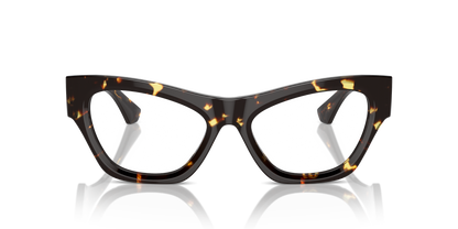 Burberry BE2405U Eyeglasses Frame in 4106 Dark Havana, front view