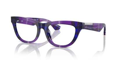Burberry BE2406U Eyeglasses Frame in 4113 Check Violet