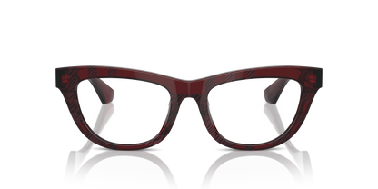 Burberry BE2406U Eyeglasses Frame in 4115 Check Red, front view