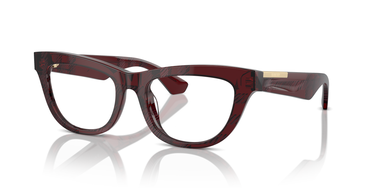 Burberry BE2406U Eyeglasses Frame in 4115 Check Red