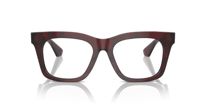 Burberry BE2407 Eyeglasses Frame in 4115 Check Red, front view
