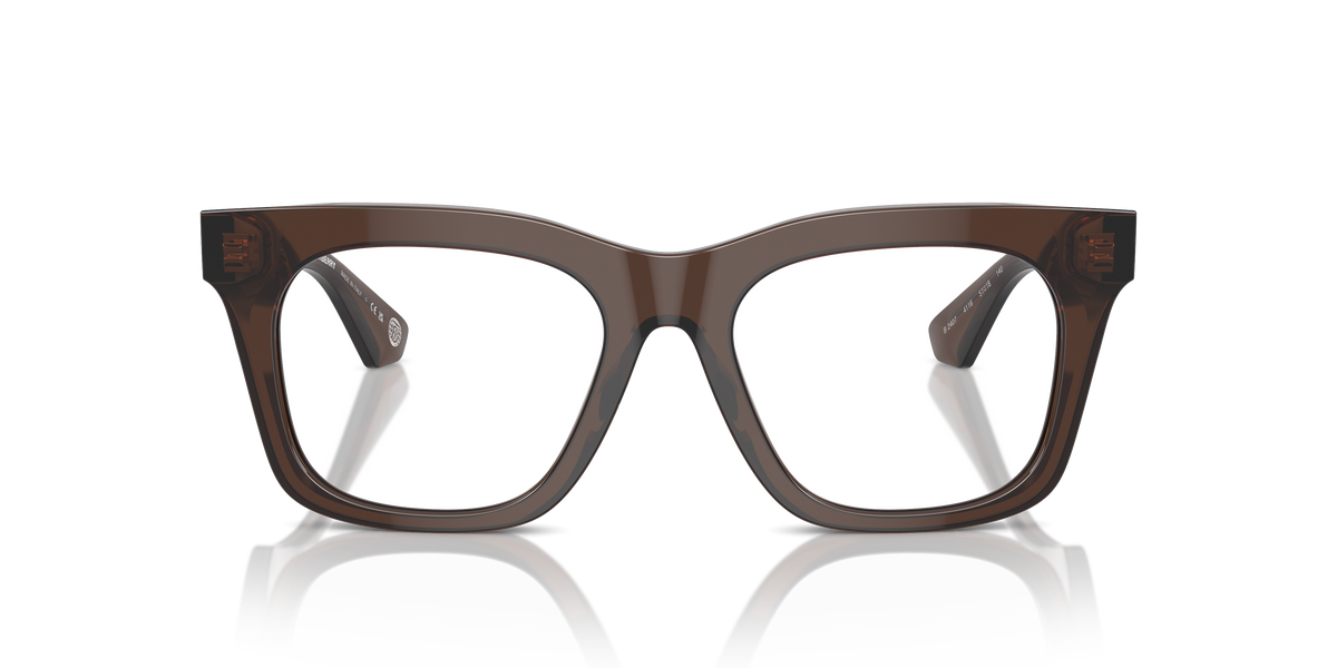 Burberry BE2407 Eyeglasses Frame in 4116 Brown, front view