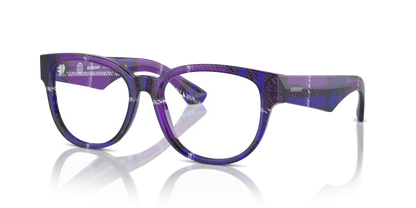 Burberry BE2410 Eyeglasses Frame in 4113 Check Violet