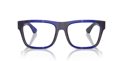 Burberry BE2411 Eyeglasses Frame in 4114 Check Blue, front view