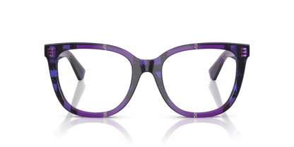 Burberry BE2415 Eyeglasses Frame in 4113 Check Violet, front view