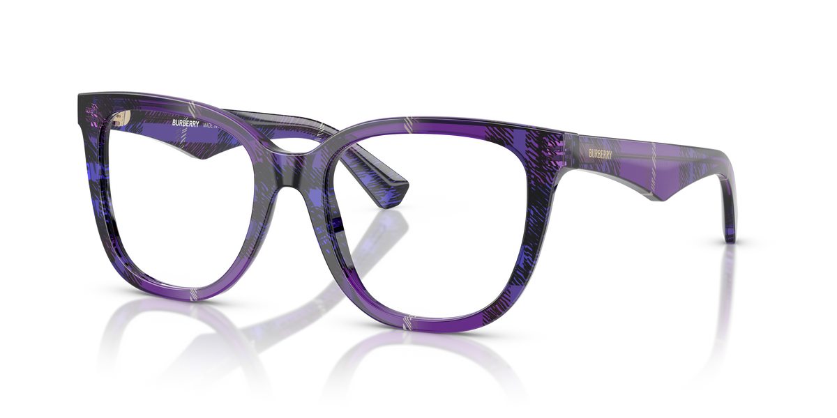 Burberry BE2415 Eyeglasses Frame in 4113 Check Violet