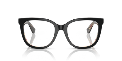 Burberry BE2415 Eyeglasses Frame in 4121 Top Black On Vintage Check, front view