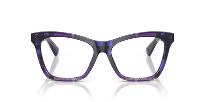 Burberry BE2416 Eyeglasses Frame in 4113 Check Violet, front view