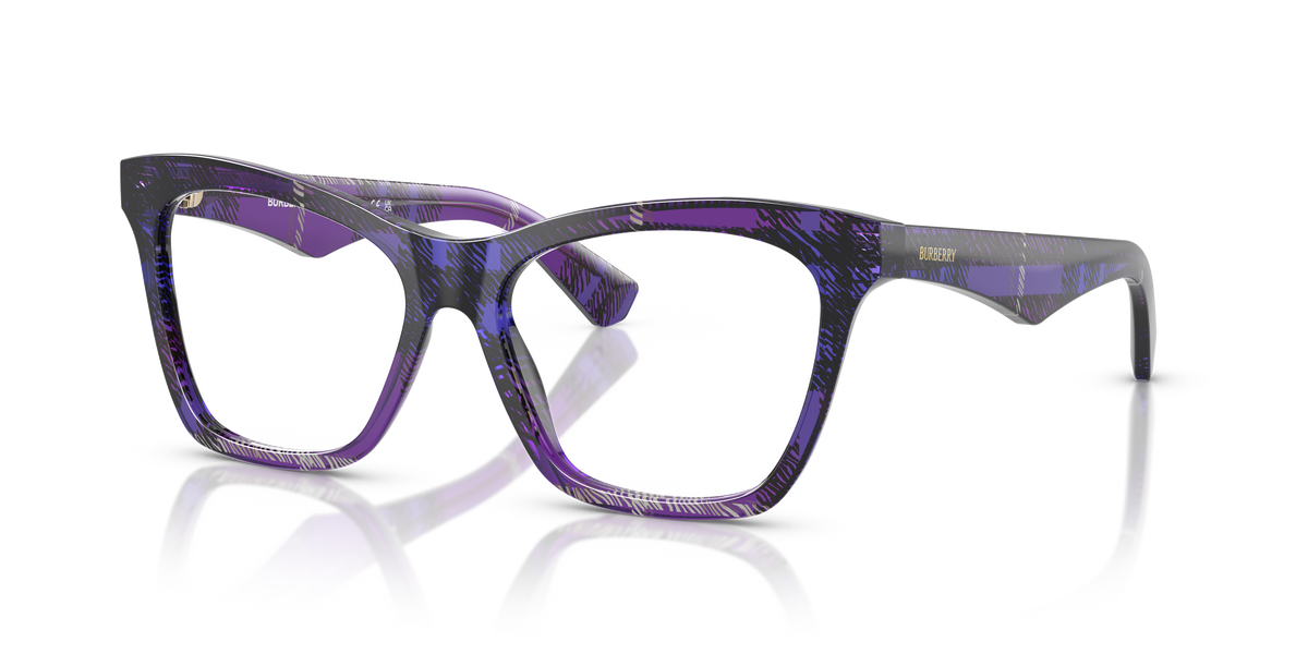 Burberry BE2416 Eyeglasses Frame in 4113 Check Violet