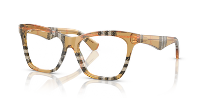 Burberry BE2416 Eyeglasses Frame in 4146 Check Sand