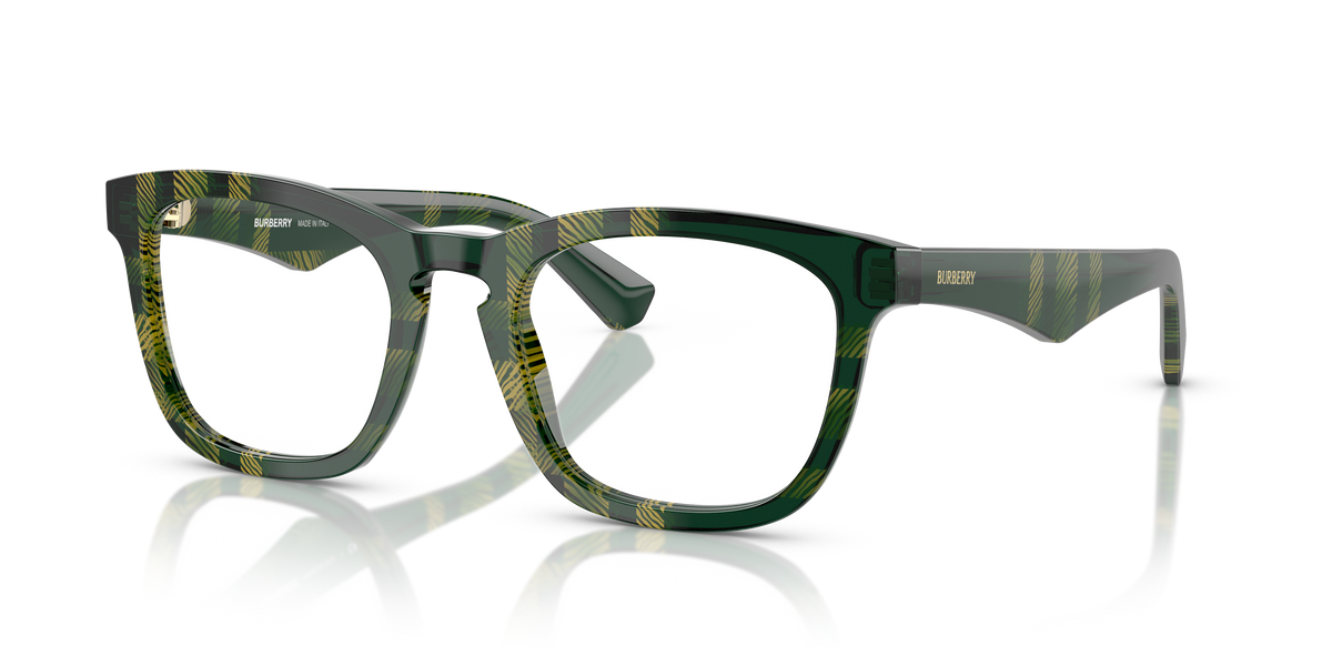Burberry BE2417 Eyeglasses Frame in 4125 Check Green