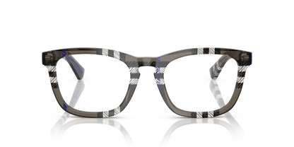 Burberry BE2417 Eyeglasses Frame in 4147 Check Lichen, front view