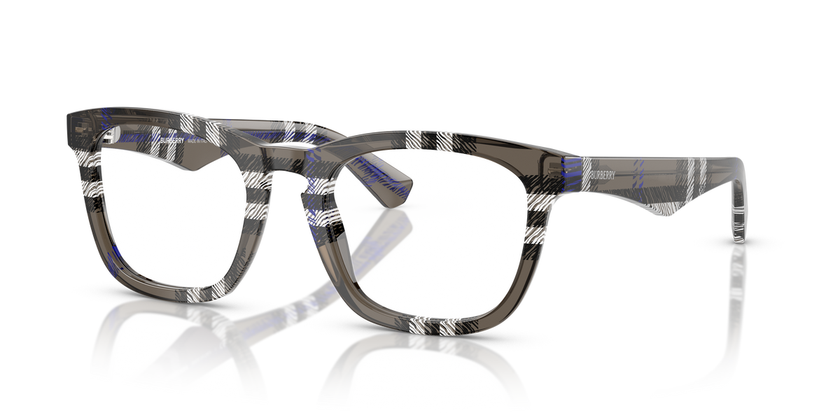 Burberry BE2417 Eyeglasses Frame in 4147 Check Lichen