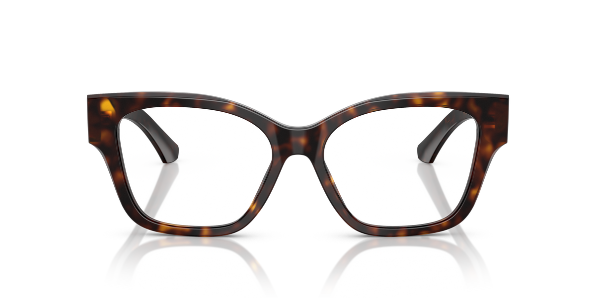 Burberry BE2420 Eyeglasses Frame in 3002 Dark Havana, front view