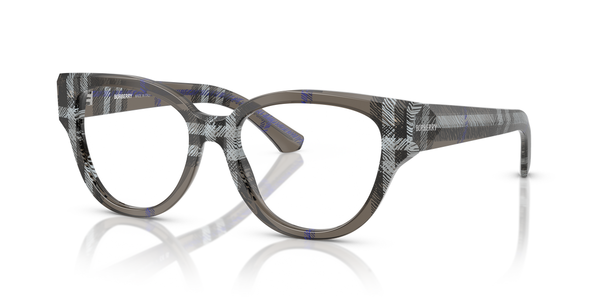 Burberry BE2421 Eyeglasses Frame in 4147 Check Lichen