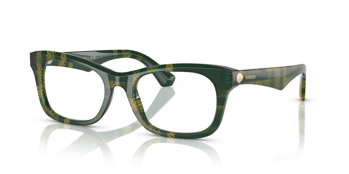 Burberry BE2422 Eyeglasses Frame in 4125 Check Green