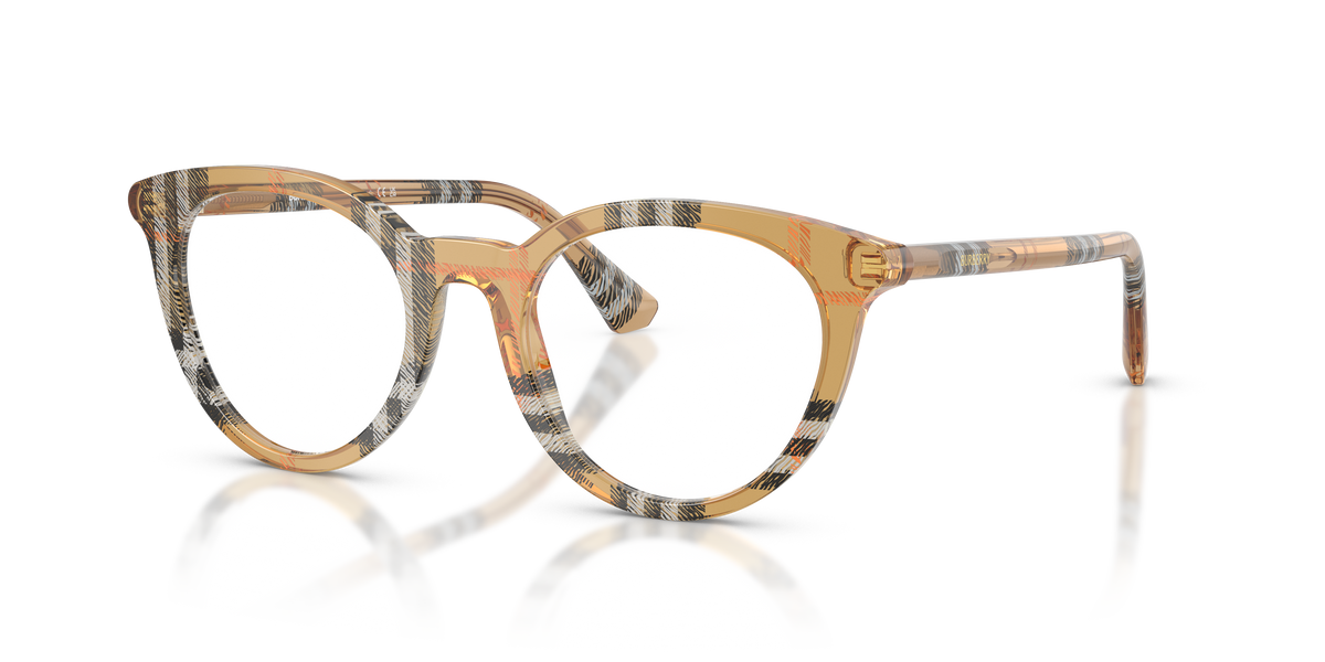 Burberry BE2429 Eyeglasses Frame in 4163 Check Sand