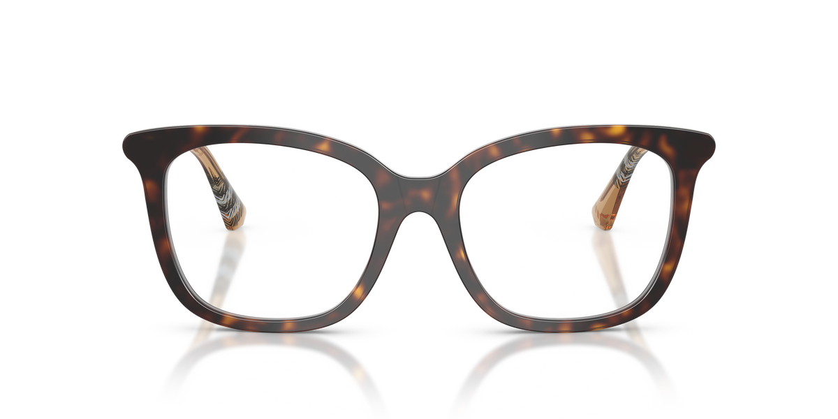 Burberry BE2430 Eyeglasses Frame in 4216 Dark Havana, front view