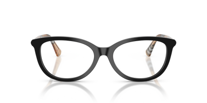 Burberry BE2431 Eyeglasses Frame in 4161 Black, front view