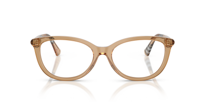 Burberry BE2431 Eyeglasses Frame in 4164 Beige, front view