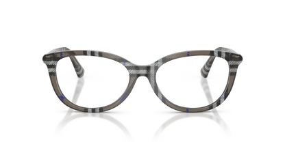 Burberry BE2431 Eyeglasses Frame in 4166 Check Lichen, front view