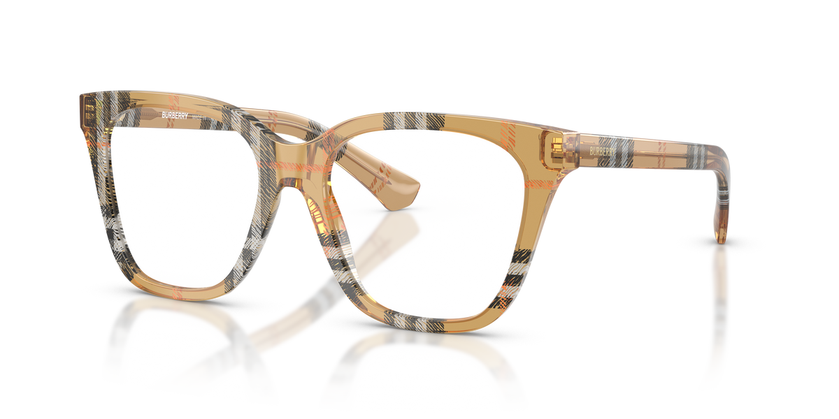 Burberry BE2438 Eyeglasses Frame in 4163 Check Sand
