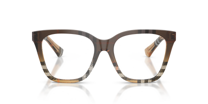 Burberry BE2438 Eyeglasses Frame in 4202 Check Sand, front view