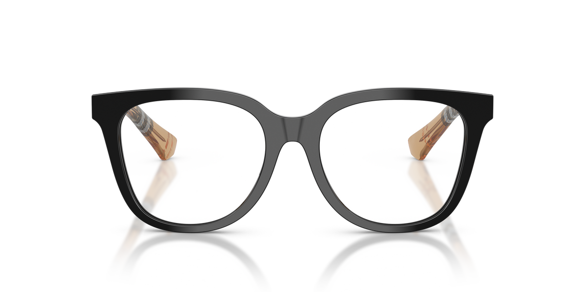 Burberry BE2439 Eyeglasses Frame in 4161 Black, front view