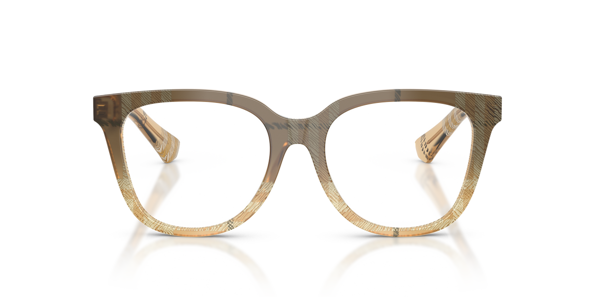 Burberry BE2439 Eyeglasses Frame in 4201 Check Beige, front view