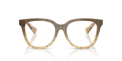 Burberry BE2439 Eyeglasses Frame in 4201 Check Beige, front view
