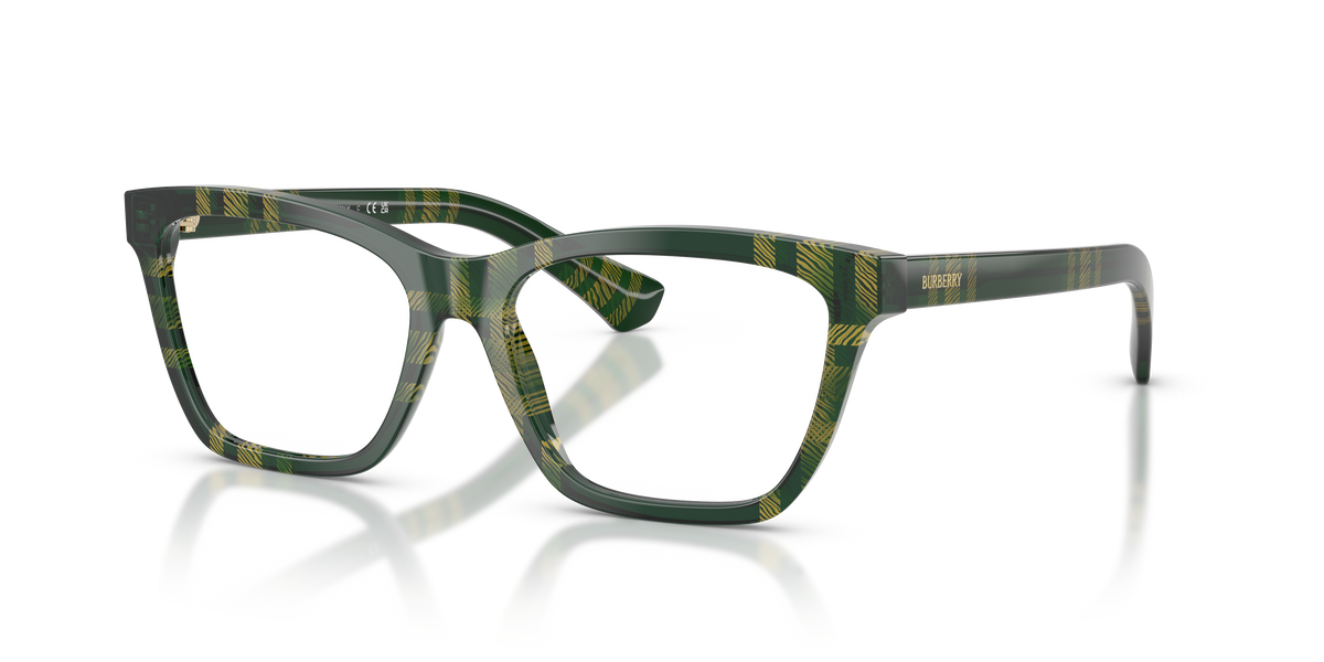 Burberry BE2440 Eyeglasses Frame in 4169 Check Green