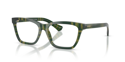Burberry BE2440 Eyeglasses Frame in 4169 Check Green