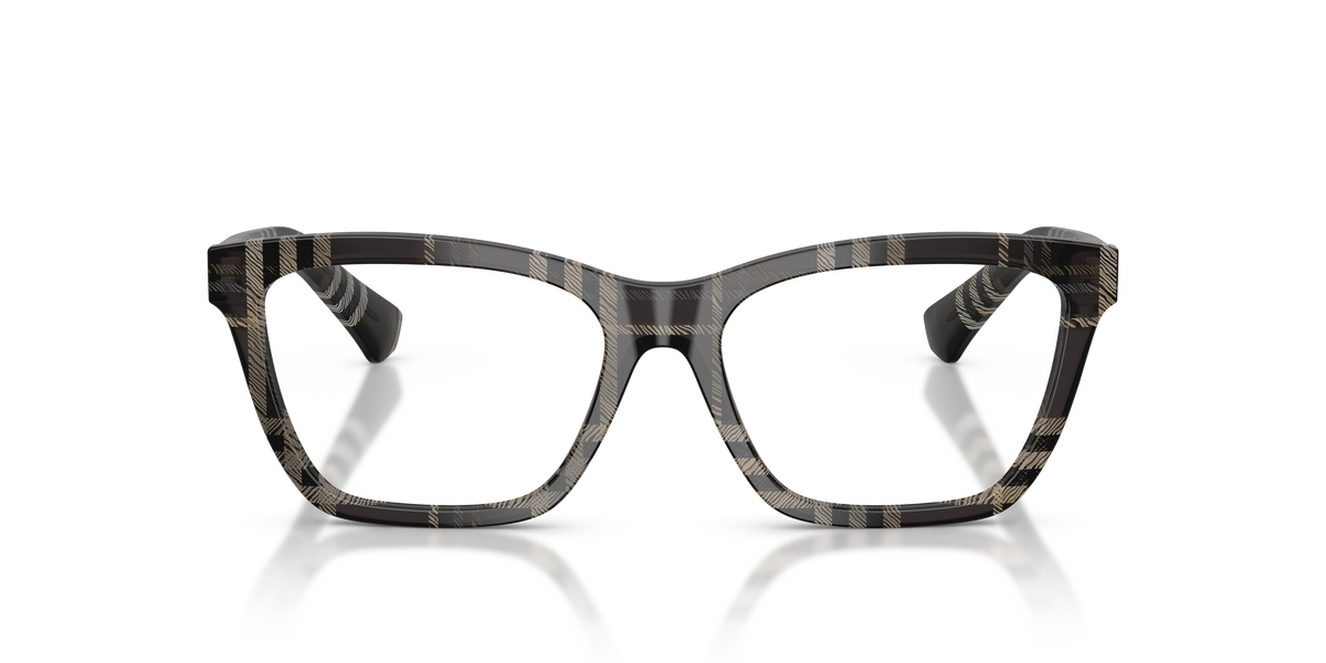 Burberry BE2440 Eyeglasses Frame in 4199 Grey Check, front view