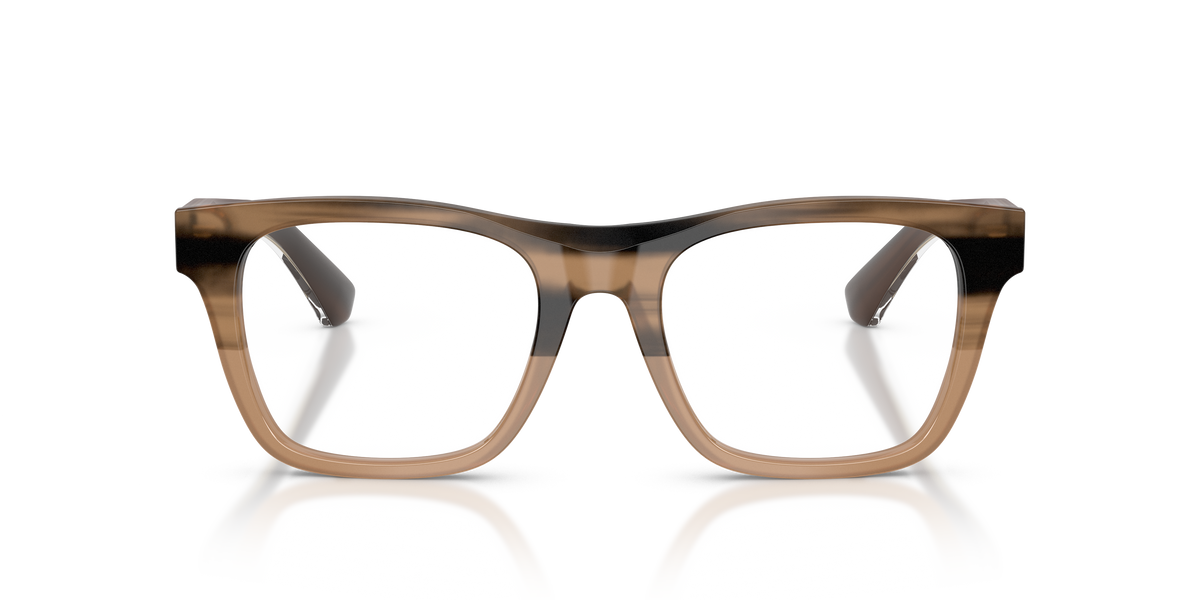 Burberry BE2445 Eyeglasses Frame in 4207 Striped Beige, front view