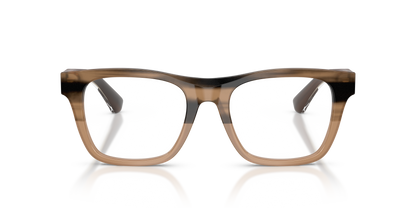 Burberry BE2445 Eyeglasses Frame in 4207 Striped Beige, front view