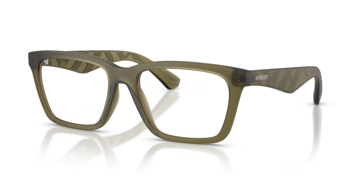 Burberry BE2446U Eyeglasses Frame in 4212 Verde Opaco
