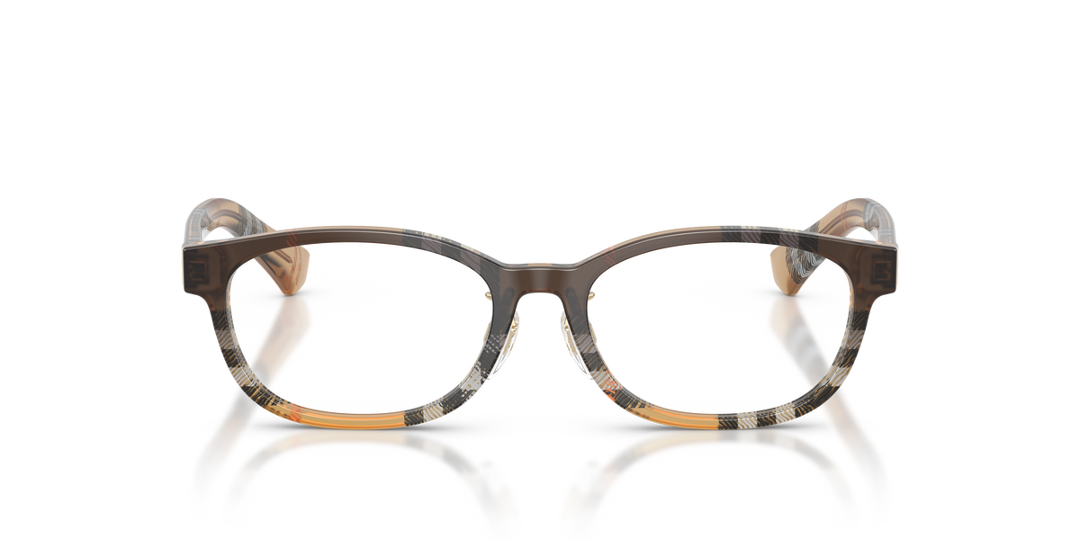 Burberry BE2447D Eyeglasses Frame in 4202 Check Sand, front view