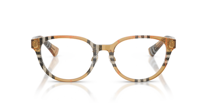 Burberry BE2448D Eyeglasses Frame in 4163 Check Sand, front view