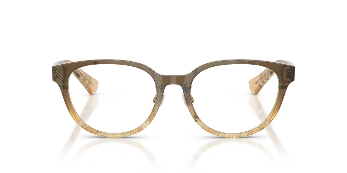 Burberry BE2448D Eyeglasses Frame in 4201 Check Beige, front view