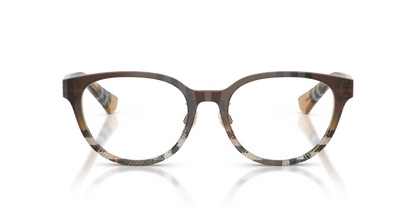Burberry BE2448D Eyeglasses Frame in 4202 Check Sand, front view