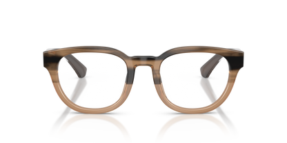 Burberry BE2454 Eyeglasses Frame in 4207 Striped Beige, front view